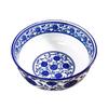 Niebiesko-biały zestaw ceramicznych misek na makaron