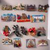 Europe Spain Fridge Magnets Portugal Resin Refrigerator Sticks Tourism Commemorative Handmade Creative Gifts Barcelona Lisbon