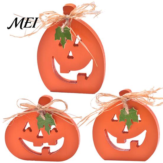 Fall Tiered Tray Decor Halloween Indoor Wooden Pumpkin Table Sign, Spooky Tabletop Block Entryway Display Items Centerpiece for Office Home