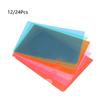 12/24Pcs A5 Size L Type Folder Plastic File Project Pockets File Folder Clear Paper Document Jacket Sleeve for Office Multicolor