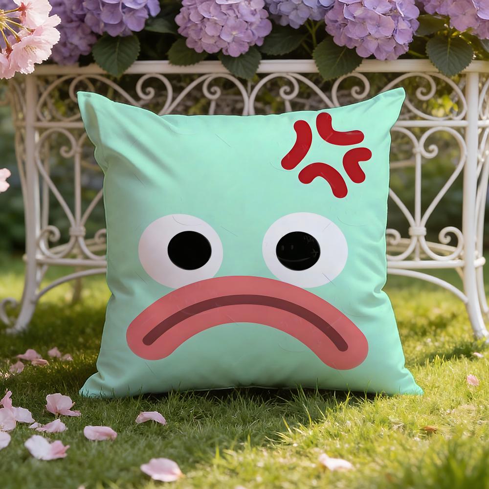 Style cute expression Cushion Cover Home  Car DualScene Pillow Cover Reversible for Premium Comfort