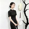 Black national style new Chinese daily Suzhou long qipao, improved youth 1011 new style for women's high-end runway