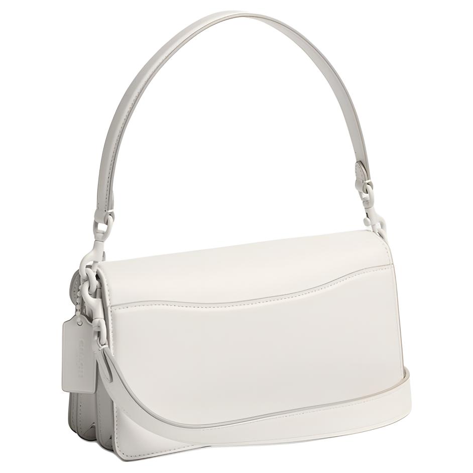 Coach Tabby 26 Removable Shoulder Strap Suede Leather Shoulder Tote Bag Medium Women Handbags Chalk CAM84-LHCHK