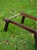 Exquisite Black Walnut Brass Camping Storage Rack