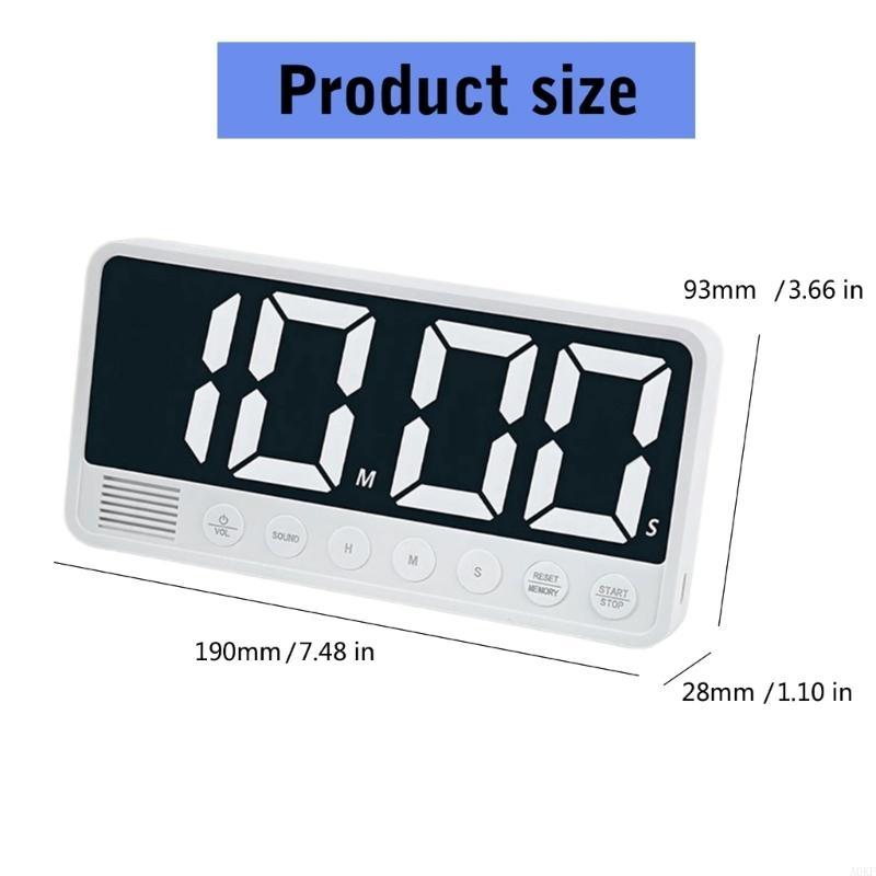 Count Up/Down Timer for Classroom Office Cooking Timer Stopwatch Kitchen Digital Timer Table Timer LED Display A0KF