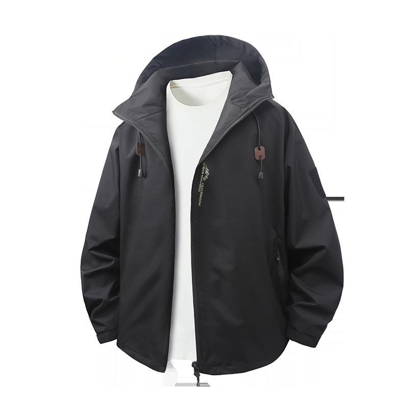 2026 Spring Men's Hooded Windproof Mountaineering Jacket - Trendy Outdoor Casual Workwear Outerwear.