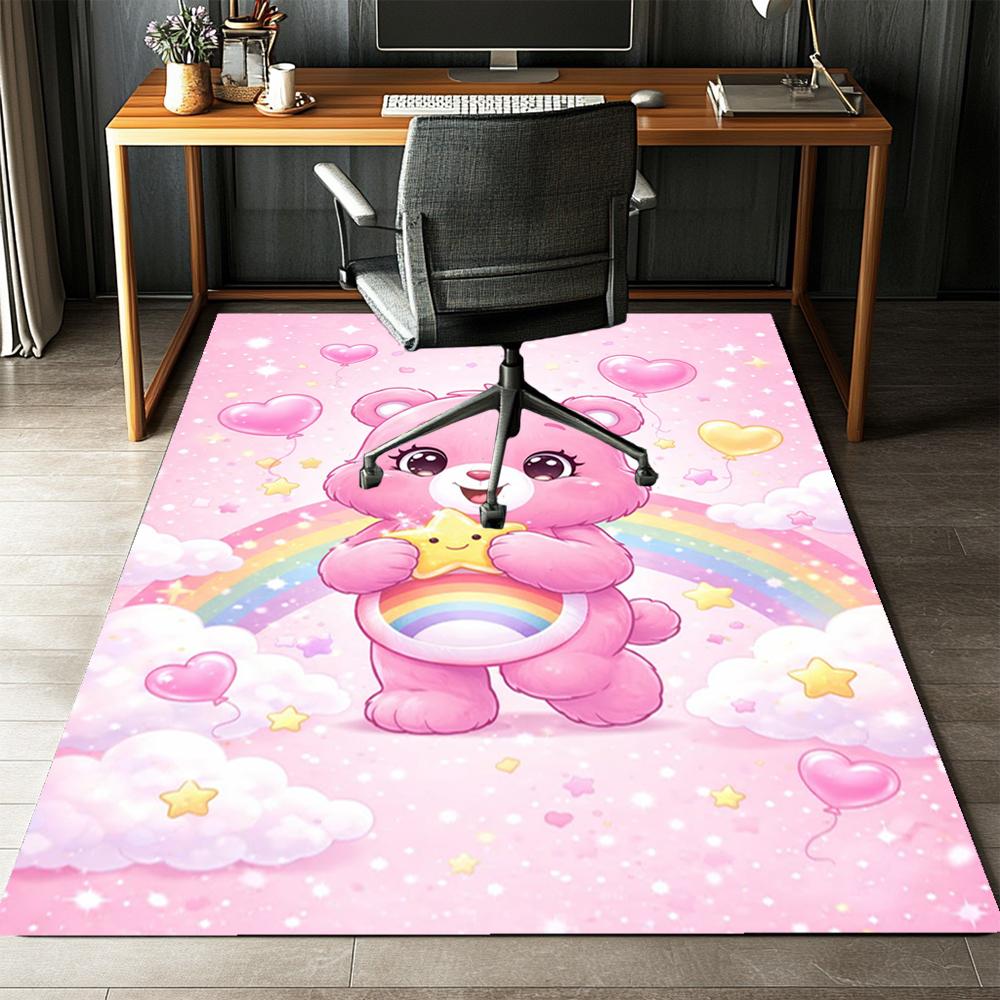 Bear Printed Carpet,Rug,for Office Chair Living Room Bedroom Kitchen Room Decor Gifts.