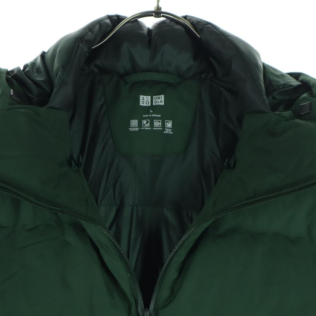 UNIQLO Long sleeve seamless Down jacket L green Men's Used