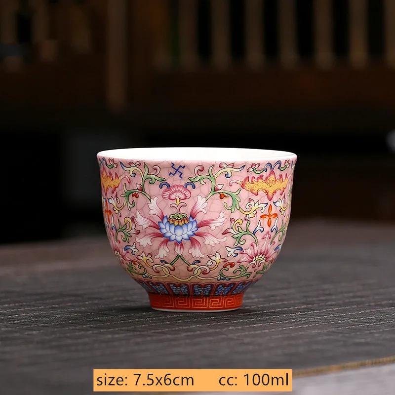 Jingdezhen Blue and White Porcelain Tea Cup Retro Ceramic Master Cup Traditional Tea Set Accessories Portable Tea Bowl