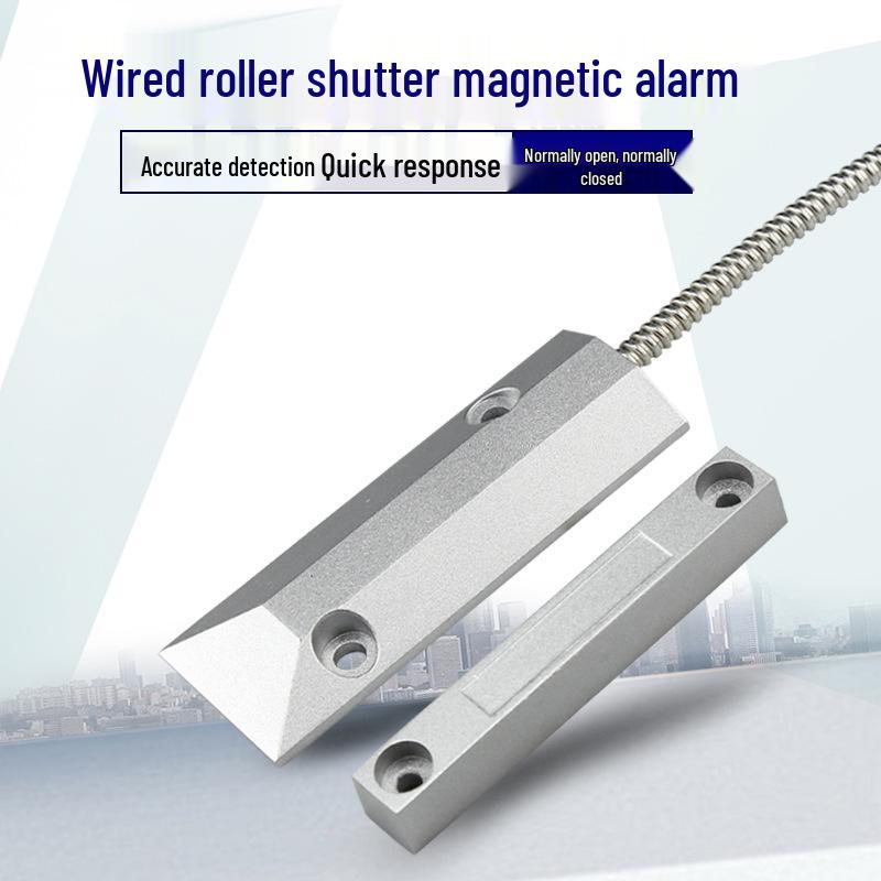 Wired Roller Shutter Door Magnetic Alarm Anti-Theft Sensor No