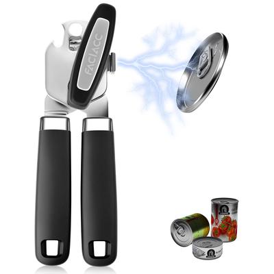 FACIACC Can Safe Smooth Sturdy Stainless Steel Rotating Manual Beer Bottle Bottle Can Ergonomic Perfect Kitchen Tool 3-in-1 Opener, Gear-Driven