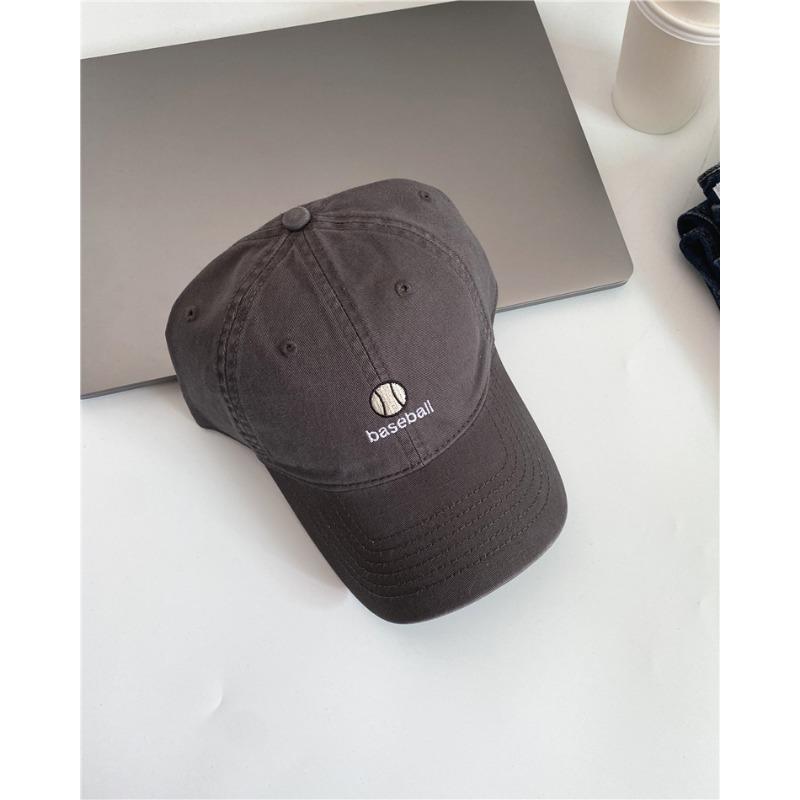 

Retro American Washed Soft Top Baseball Cap Women Korean Style Versatile Casual Embroidery Sports Youth Baseball Cap Men Adjustable