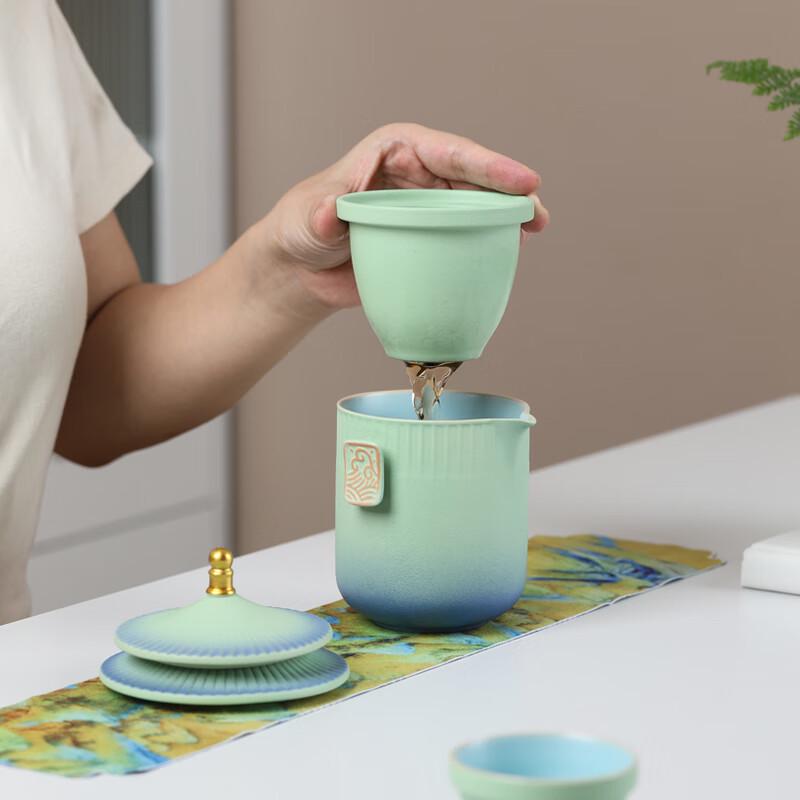 MULTIPOTENT Forbidden City Style Portable Travel Tea Set