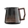 Thickened Glass Tea Pitcher with Wooden Handle
