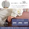 Tansugen Single Mattress, 10cm Thick, "Jun" High Resilience(R), 25D Density, 190N Firmness, Tri-Foldable, Washable, Pile, 13810084(100394)