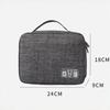Portable Waterproof Travel Electronic Organizer Storage Bag Case for USB Cable Charger Plug Small Accessories Gadget EVA Pouch