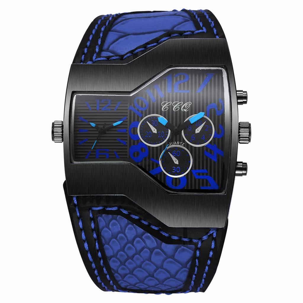 Luxury Men Watches Big Dial Quartz Watch Casual Leather Band Men Sports Wristwatches Relogio Masculino