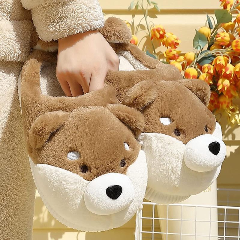 Room Shoes, Winter Slippers, Women's, Fluffy, Fluffy, Cute, Animal Slippers, Indoors, Warm, Insulating, Cold Protection, Indoor Shoes