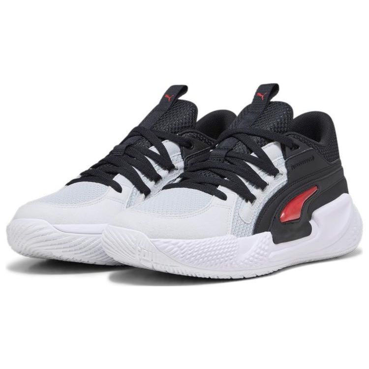Puma Court Rider 1.0 Chaos Team Sneakers White Black Unisex 379013-02
