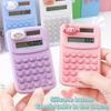 Portable Mini Cute Calculator Cartoon Digit Calculator Students Office School Supplies Stationery