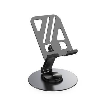 Suporte Multifuncional Dobrável de Metal para Celular com Rotação 360° para Mesa