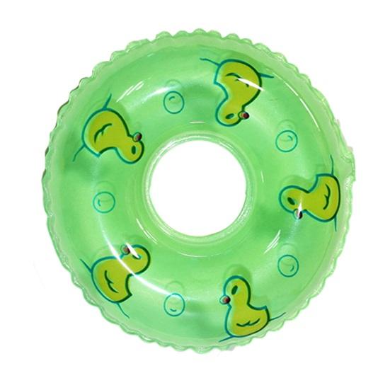 2ks Univerzální miniaturní bazénový kruh Realistický funkční plavecký záchranný kruh pro panenky pro fotografování modelů