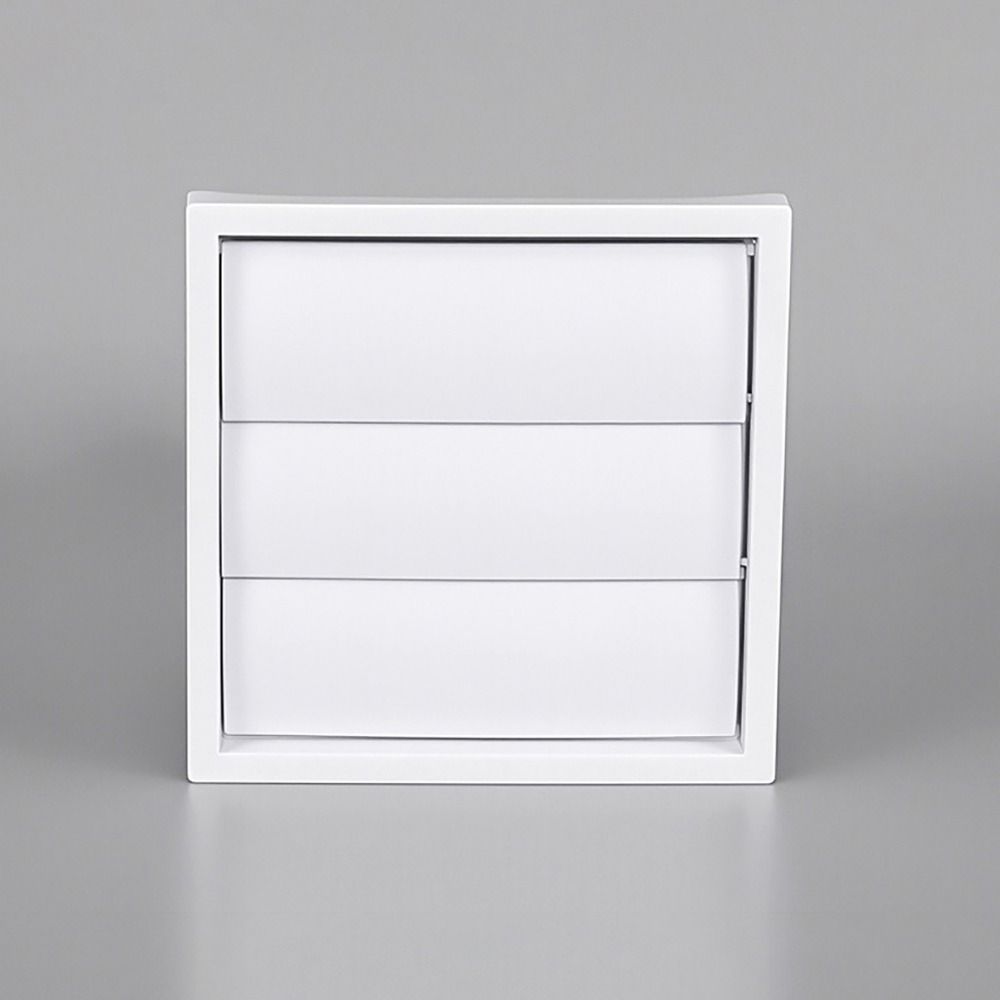 Vent Systems White Vent Cover Grille With Screen One-Directional Dryer Vent Hood Plastic Air Exhaust Grille