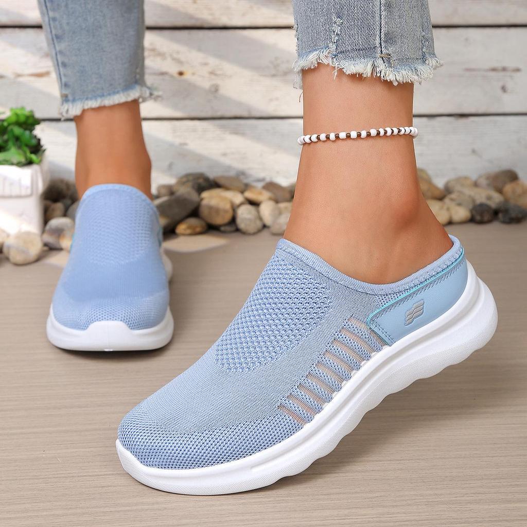 Women's Slip-on Breathable Mesh Casual Shoes - Lightweight, Non-slip Walking Footwear