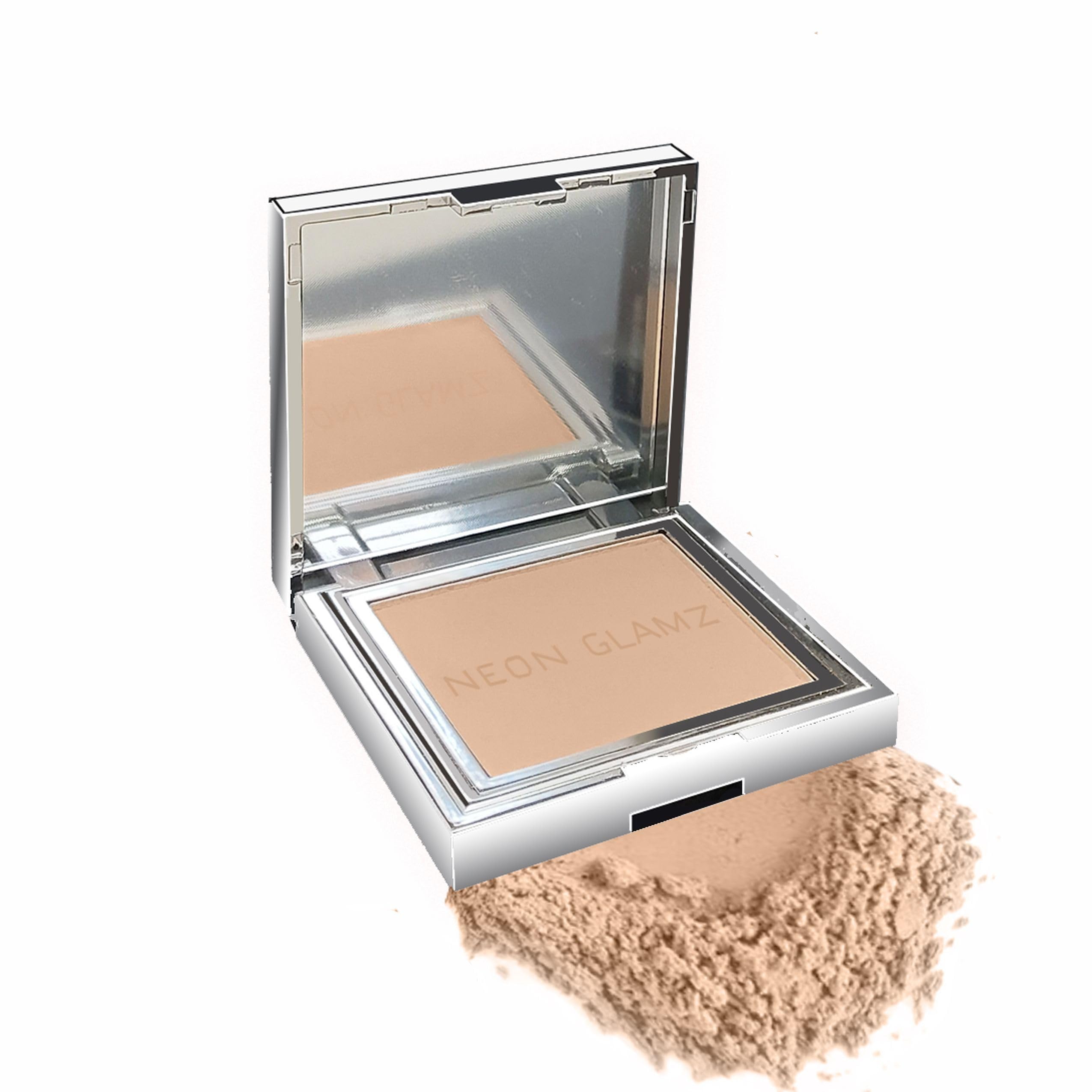 

NEON GLAMZ Pure Radiance ProBase Pressed Powder Golden Aura SPF 20 OilFree Mattifying TravelFriendly