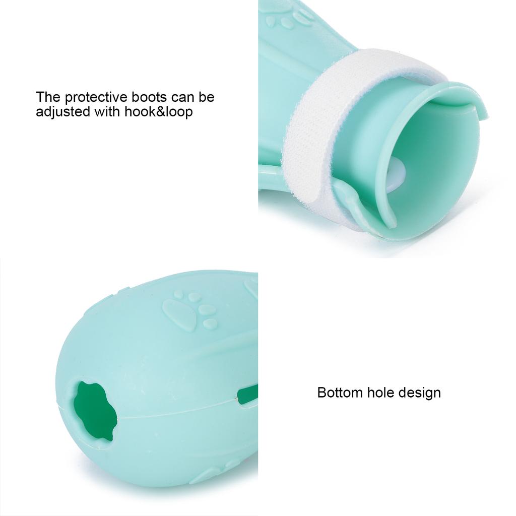 Cat Booties AntiScratch Cat Shoes Silicone Foot Covers Suitable for Pet Hospitals Pet Shops(Single Box Pink 4 Pcs )