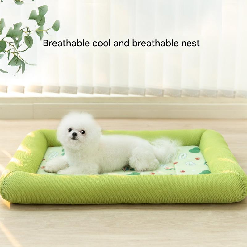 Sommer Kühlendes Haustierbett Hundematte Kissen Kühle Hunde Schlafmatte Katzenbett Sofa Kühlmatte für Hund Katze Sauberes Hundebett Haustierbedarf
