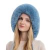 Autumn and Winter Women's Sleeve Cap Outdoor Thickened Velvet Cold Protection Keep Warm Pure Color Knitted Hat