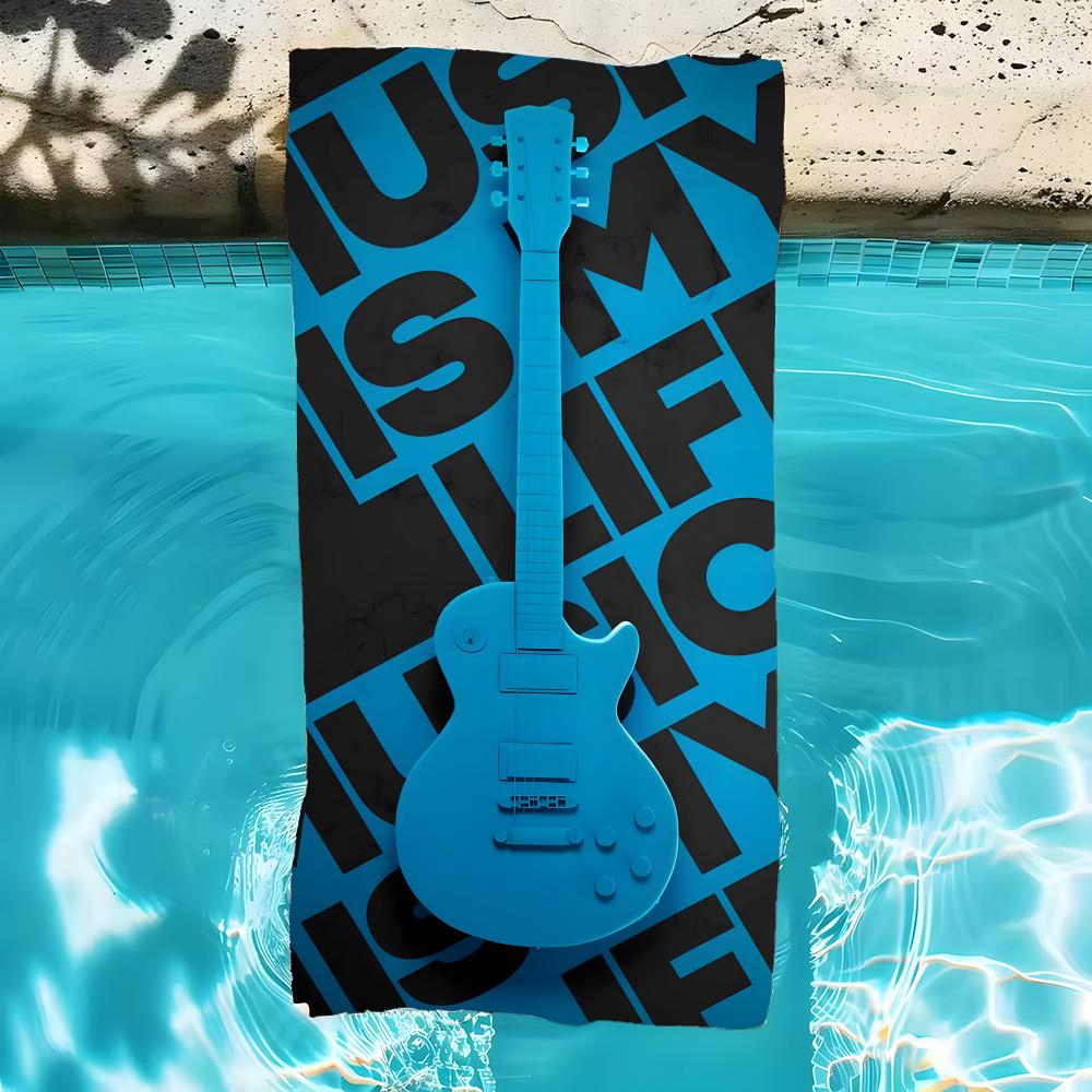 E-Espguitars-S Towel Microfiber Beach Towel, Quick-Dry, Sand-Free, Ultra-Fine Fiber, Super Soft.