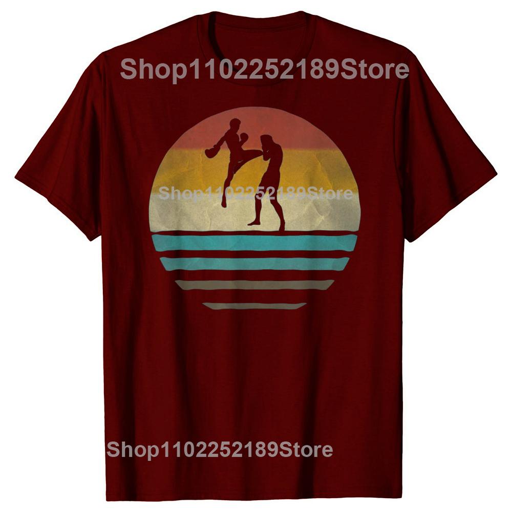 

Смешные Муай Тай Ретро Винтажные Футболки Летний Стиль Графические Хлопковые Уличная Одежда С Короткой Рукавой Подарки на День Рождения Футболка Мужская Одежда XL