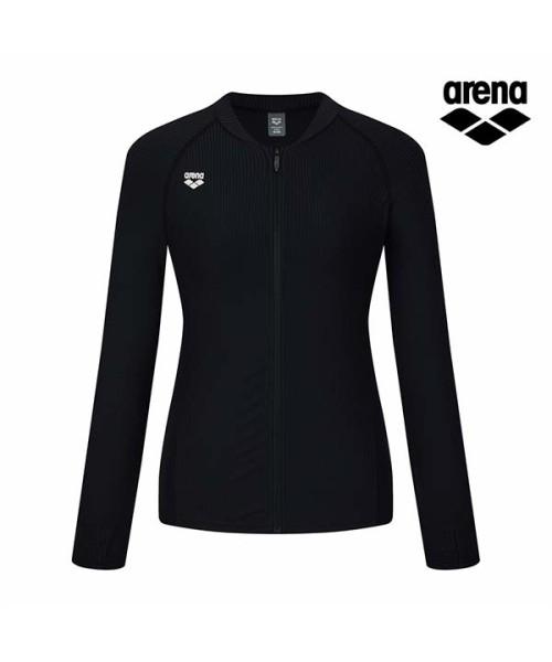Alena Graphic Day Women'S Slim Fit Zip-Up Rash Guard A6Bl1Qr24Blk