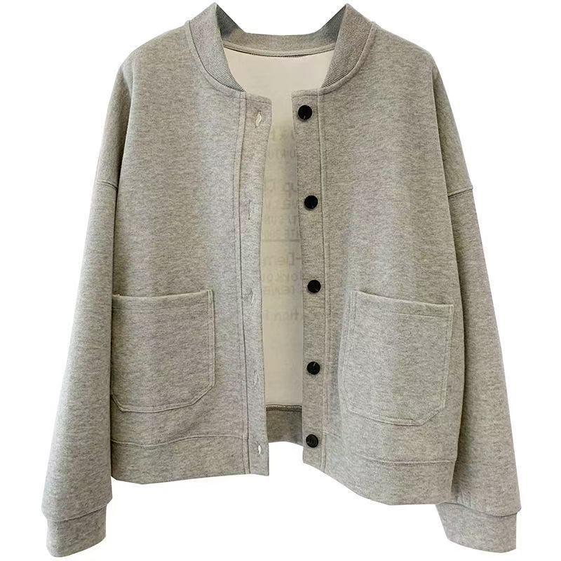 Trendy 2025 Unisex Loose Casual Baseball Jacket - Autumn/Winter Designer Style for Women