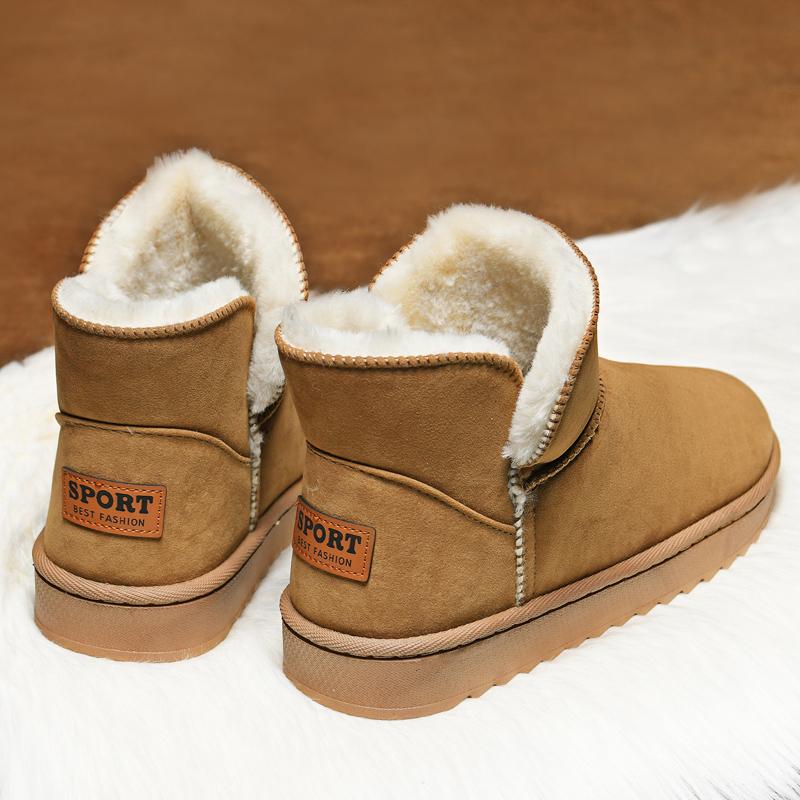 Snow boots winter velvet thickened warm bread shoes integrated fur sub-zero cotton shoes