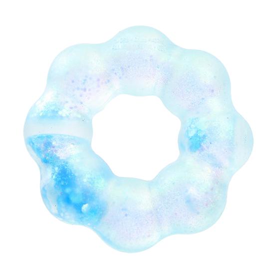 Clear Donut Ring Squeeze Toy Stress Relief Glitter Grip Ring Sensory Toy Soft Stretchy Home Office Worker Desk Toy