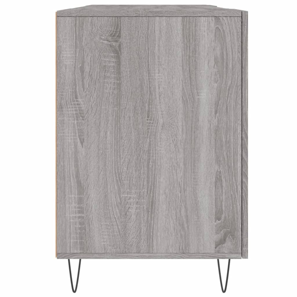 Scrivania Grigio Sonoma 140x50x75 cm Truciolato