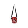 A Bathing Ape Shark Camouflage Fabric Crossbody Bag Men bags Dark-Blue Purple Red 0ZXBGM002901P