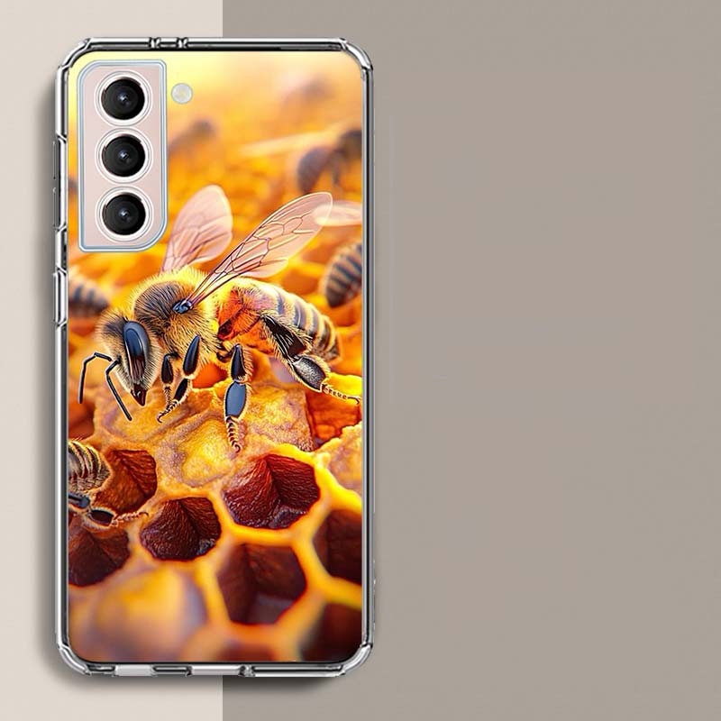 Bees and Honey in the Honeycomb Phone Case For Samsung A16 A26 A36 A56 A17 A15 A25 A35 A55 A14 A24 A34 A54 A04S A05S Galaxy Note