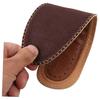2pairs Bamboo Charcoal Insoles Leather for Shoes Sweat Absorption Damping Shoe Pads Comfort Insoles
