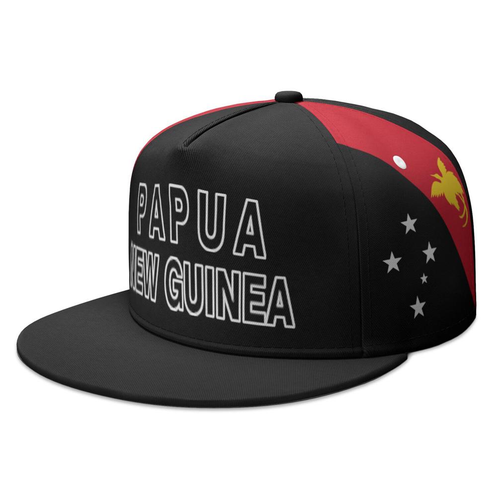 Papua New Guinea Free Custom Made Name Logo Flat Brimmed Cap Nation Flag Pg Guinean Country College Print Photo Hip-hop Hat