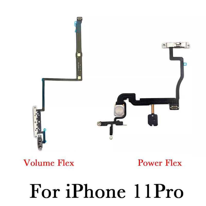 Power And Volume Button With Silent Switch Flex Cable For iPhone X XR XS 11 12 Mini Pro Max Repair Replacement