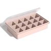 Silicone Ice Cube Tray with Lid: 4-Grid Frozen Soup & Food Storage Box