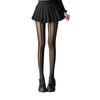 Sexiga Svarta Strumpor för Kvinnor Med Toning Ränder Vertikala Linjer Tights Ultratunna Strumpor