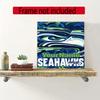 Seattle Seahawks Personalized Name Round Diamond Painting Kit Diamond Embroidery Painting Rhinestones Mosaic Frameless Handwork Decoration Arts