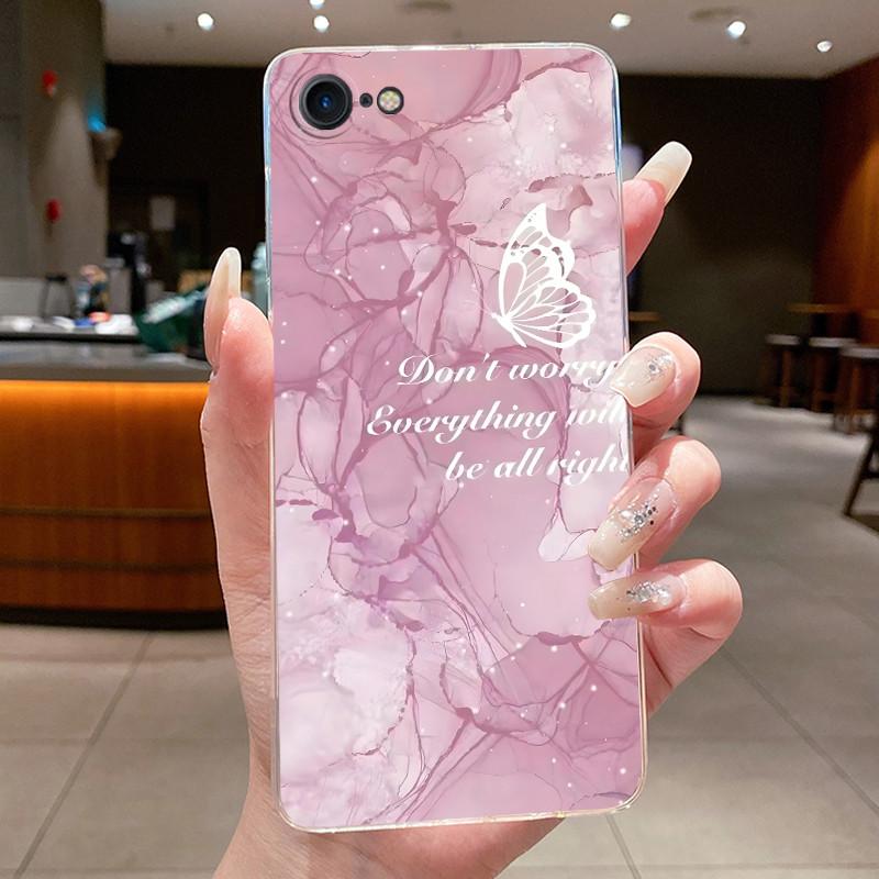 

Flowers Case For iphone 7 8 Plus SE 2020 Capa Clear Soft Silicone Phone Covers For iphone 7plus 8+ Fundas Pattern Transparent iPhone 7 Plus