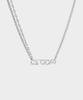 Maz Silver Soda Lettering Necklace