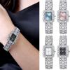 Elegant Roman Style Women's Watch With Sparkling Accents And Alloy Band